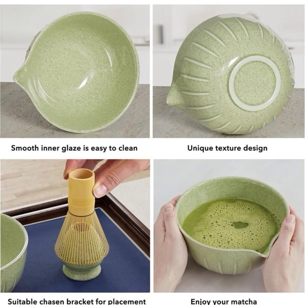 Matcha Whisk Set, 7-Piece Matcha Kit with Ceramic Bowl, Bamboo Whisk, Scoop,